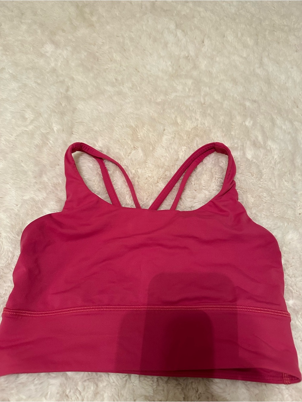Pink lululemon sports bra